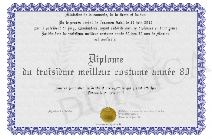 diplome annee 80